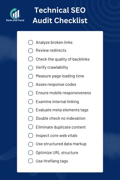 Technical SEO Audit Checklist